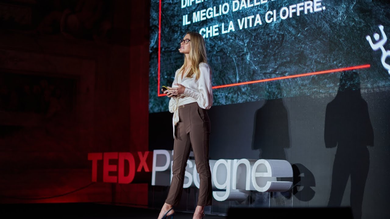 Vanessa Ruffini durante un intervento di speaking